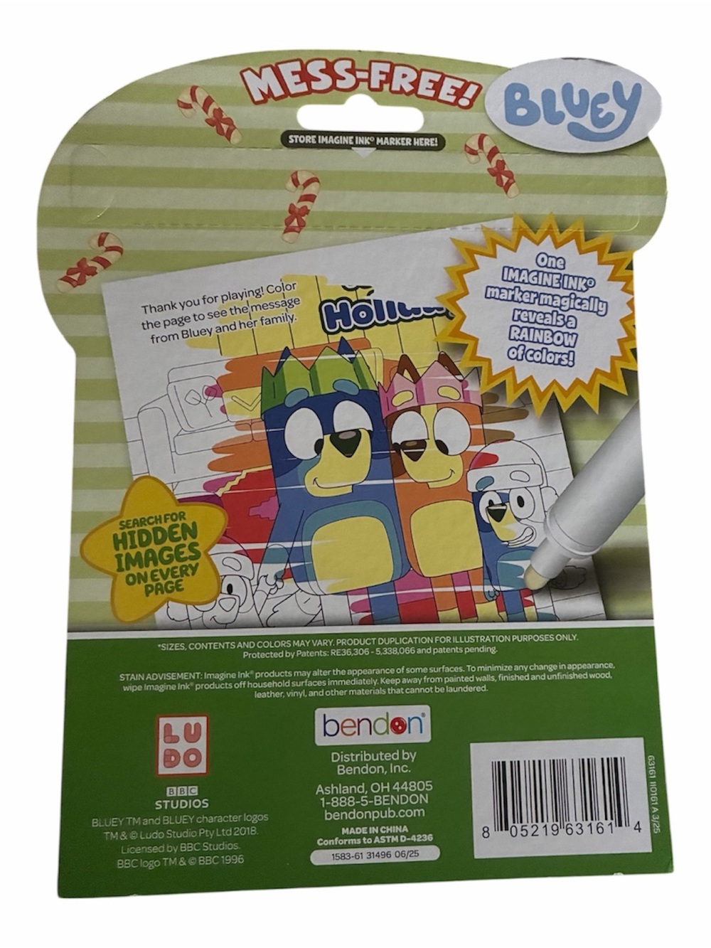 Bluey Imagine Ink Magic Ink Pictures Coloring Set - Picture 2 of 2